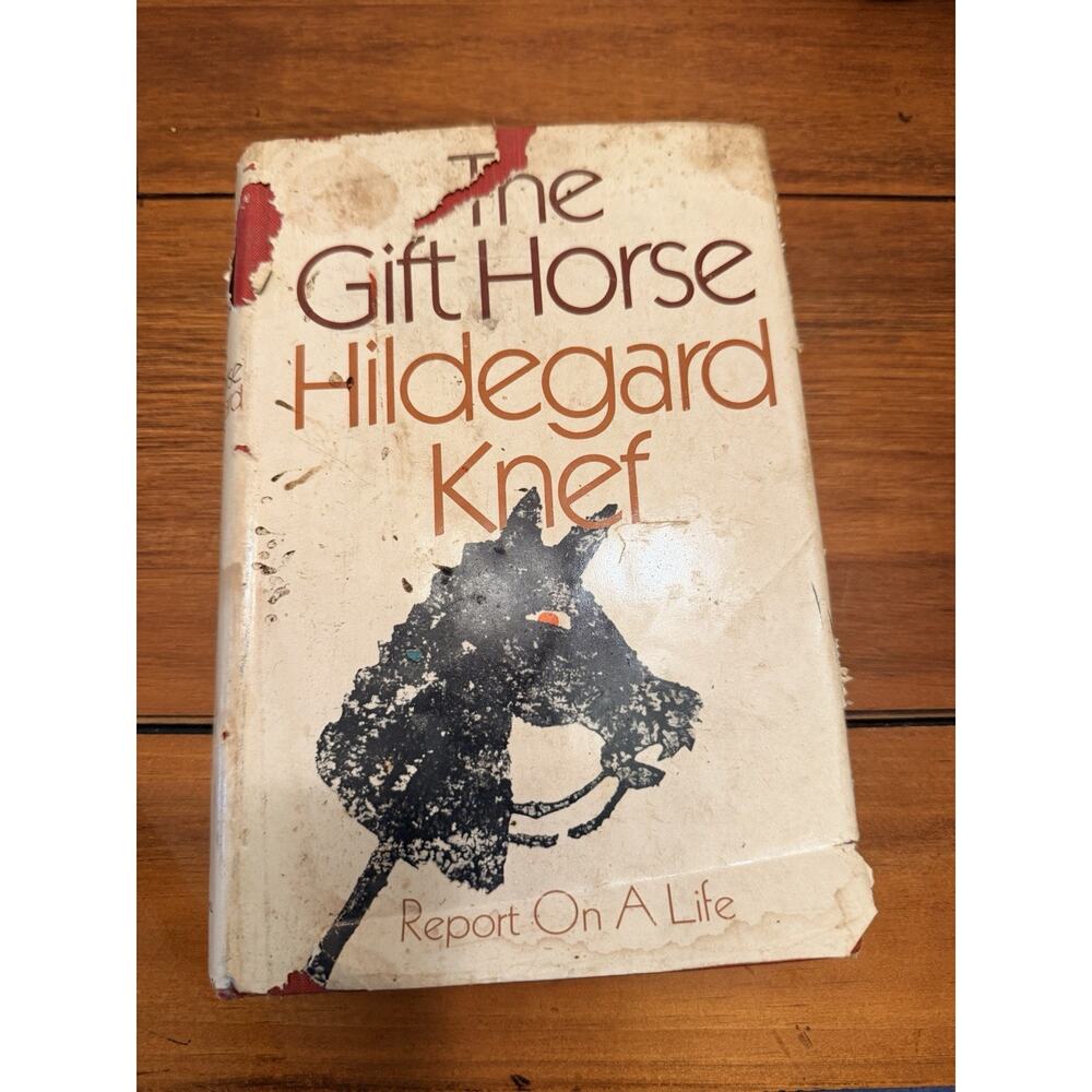 The Gift Horse Hildegard Knef Memoir 1971 Hardcover Book Club Ed Dust Jacket